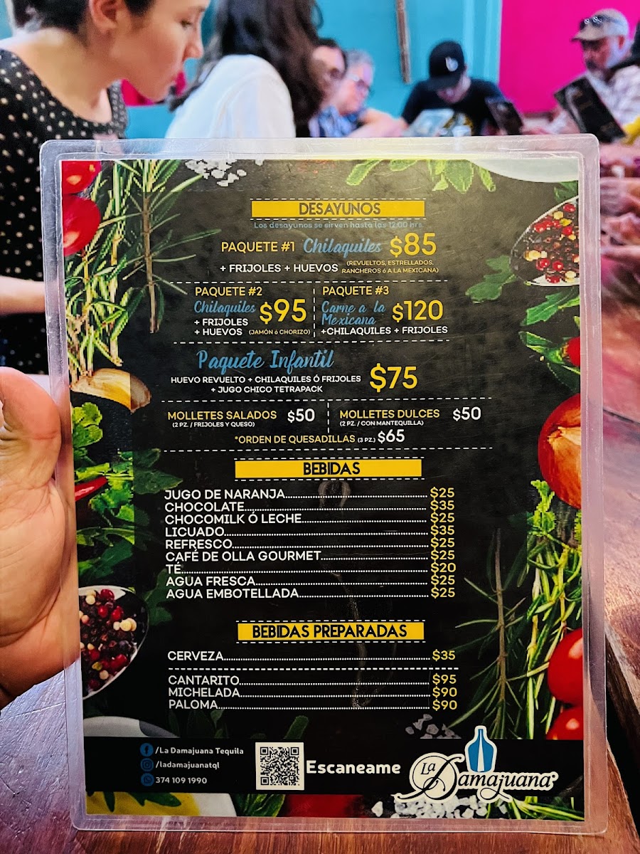 Fonda y Galeria La Damajuana Menu - Image 5