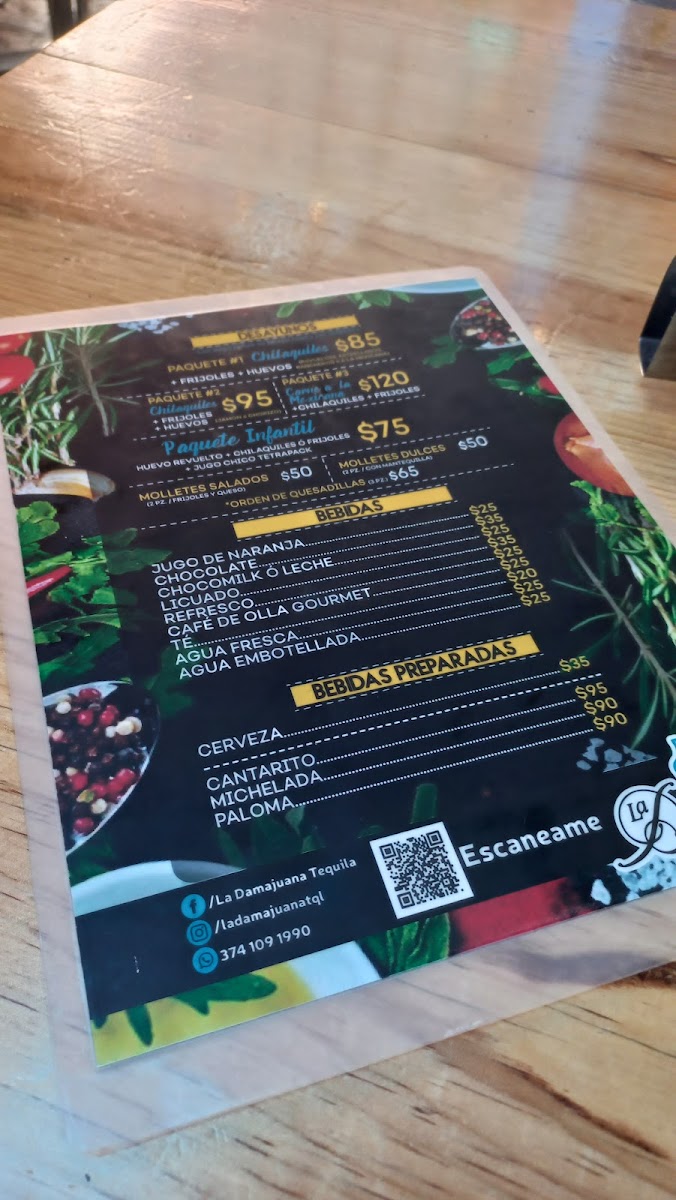 Fonda y Galeria La Damajuana Menu - Image 6